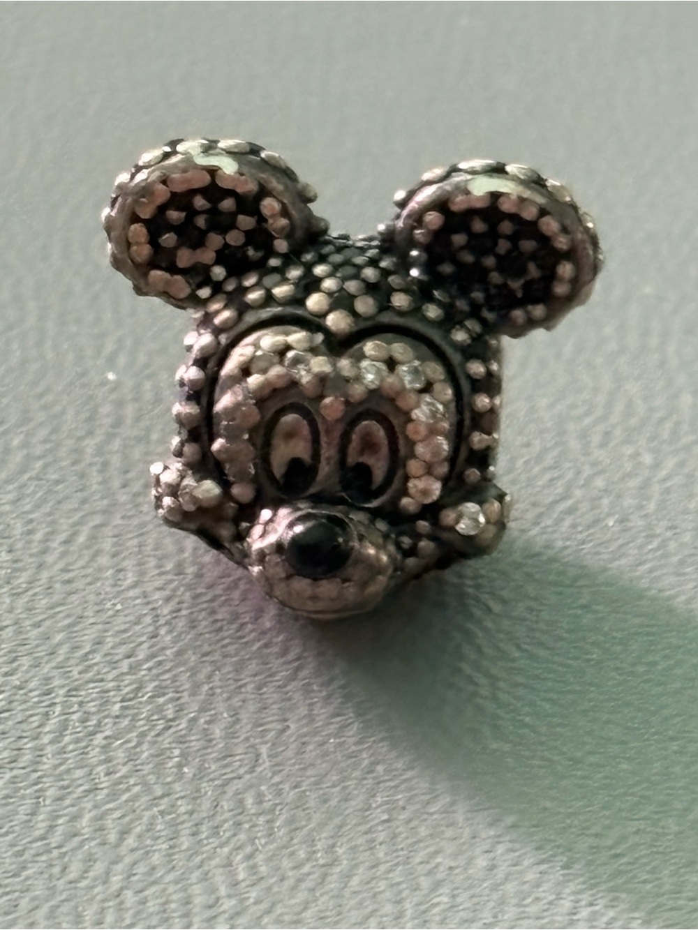 Pandora Silver Mouse Face Charm retired